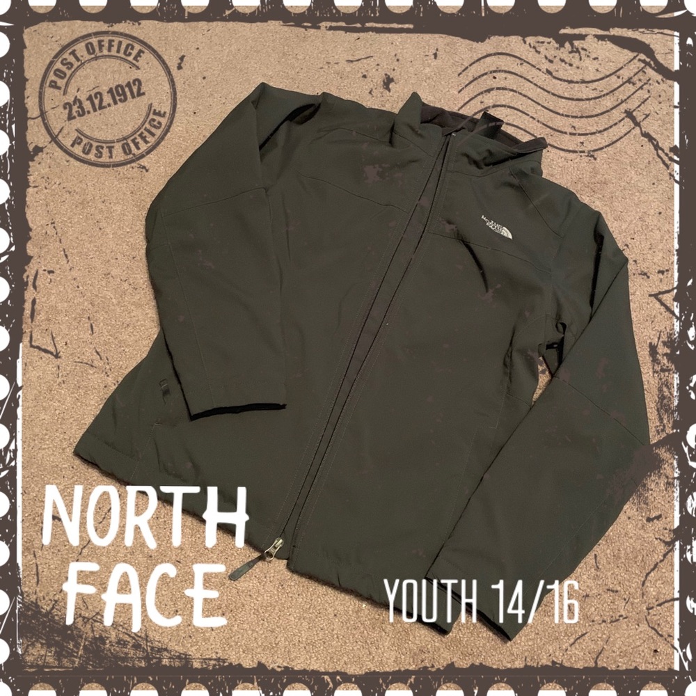 NORTH FACE🎲 Gray Jacket Youth 14/16